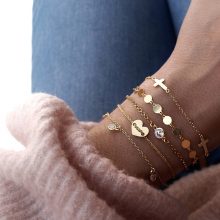 Pulsera Malia Gold/Silver, Minué & Bisou tienda de joyería Valencia.