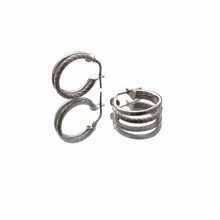 Pendientes Indra Silver, Minué & Bisou