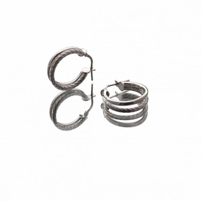 Pendientes Indra Silver, Minué & Bisou