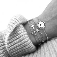 Pulsera Inicial Gold/Silver