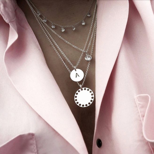 Collar Inicial Classic Gold/Silver Collar Inicial Classic Gold/Silver, Minué & Bisou