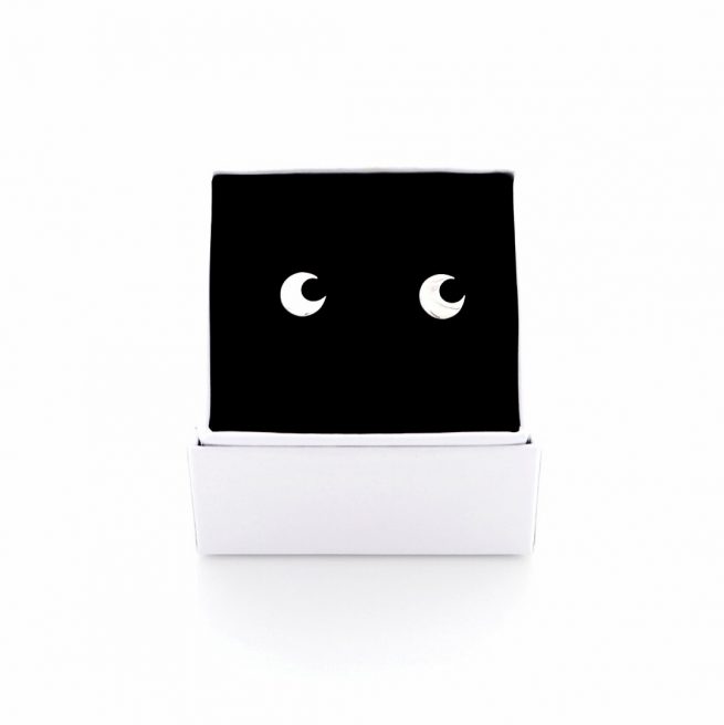 Pendientes Moon silver, Minué & Bisou