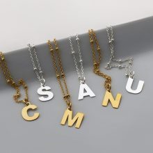 Collar Inicial "Gala" Gold/Silver, Minué & Bisou