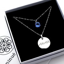 Collar Birthstone Gold/Silver, Minué & Bisou joyería personalizada.