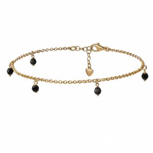 Tobillera Gold Minué & Bisou