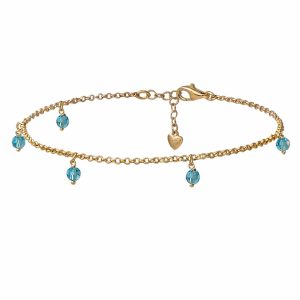 Tobillera Gold Minué & Bisou