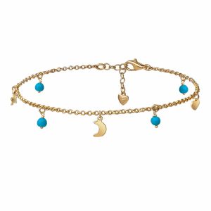 Tobillera Gold/Silver Minué & Bisou